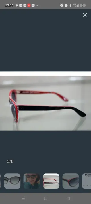 Gafas de sol Jean Lafont negras y rojas