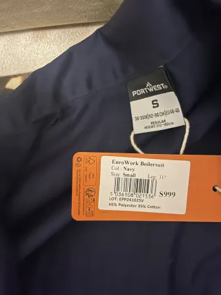Mono de trabajo Portwest EuroWork