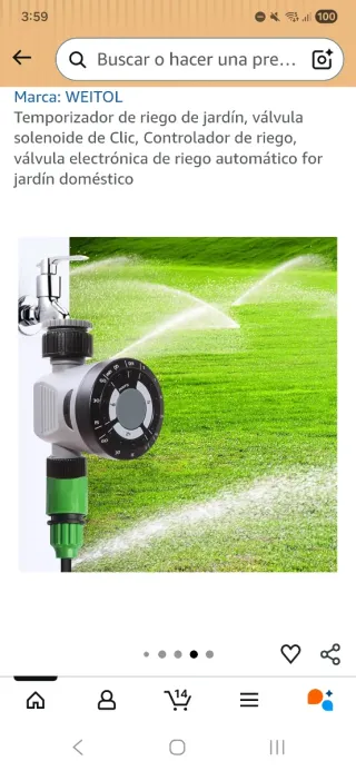 Temporizador Riego WEITOL Jardín Automático