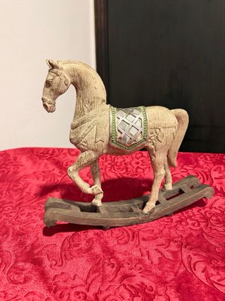 Caballo balancín arte popular  antiguo
