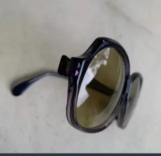 Gafas de sol vintage moradas y marrones