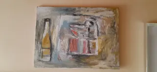 Cuadro abstracto colección acrílico bodegón