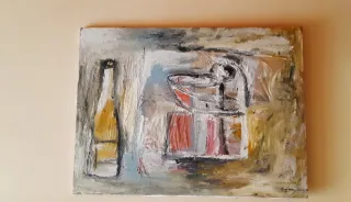 Cuadro abstracto colección acrílico bodegón