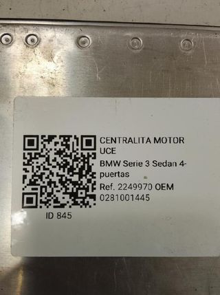 Bmw 0281001445 centralita motor serie 2.0 320d 845