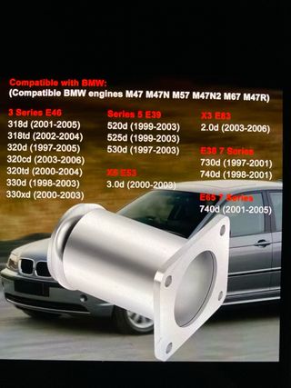 Kit Anulación EGR BMW E46, E39, X3,X5 E65E38 Nuevo