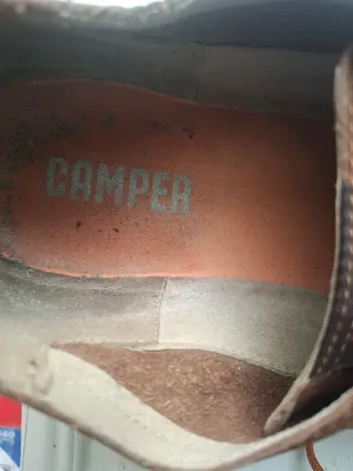 Camper Beetle Zapatos Hombre Marrón Piel