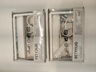 Soportes Barra Cortina IKEA BETYDLIG Blancos