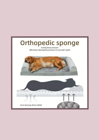 Cama Ortopédica Perro XL Gris Nueva