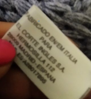 Capa punto El Corte Inglés gris talla única