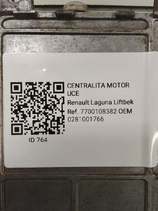 Renault 764 centralita motor uce 0281001766 laguna