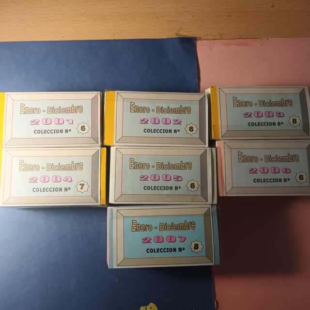 Lote Cupones ONCE Años Completos