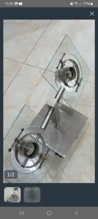 Lámpara techo/pared Ikea cristal y metal