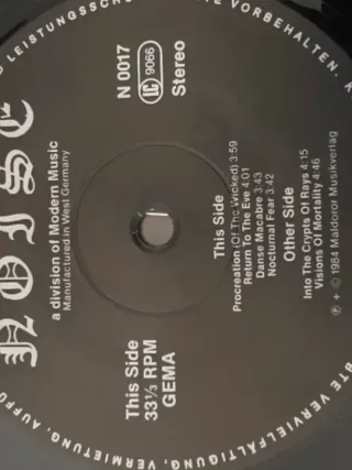 Celtic Frost – Morbid Tales (1984) ORIGINAL Noise