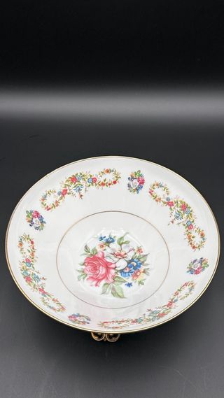 Centrotavola Limoges vintage base dorata