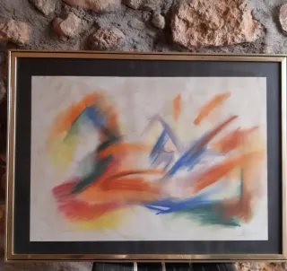 Cuadro abstracto multicolor