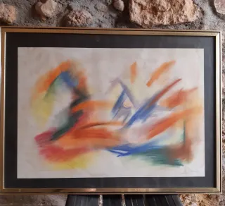 Cuadro abstracto multicolor