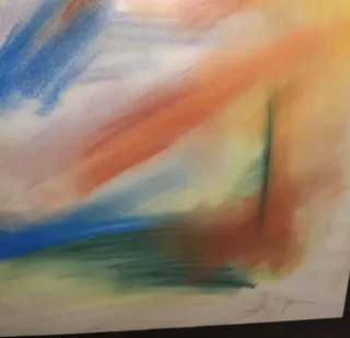 Cuadro abstracto multicolor