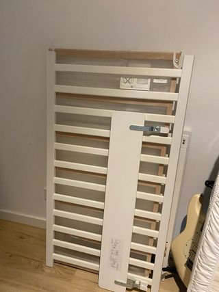Cuna de madera blanca Ikea 60x120cm