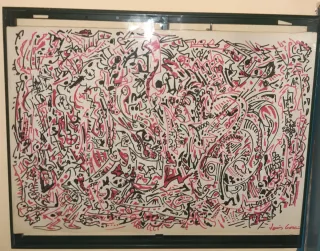 Cuadro abstracto colección papel