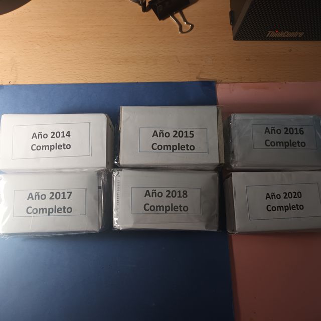 Lote Cupones ONCE Años Completos