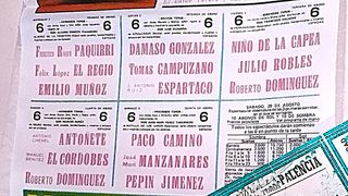 3 Carteles Toros Palencia 1976/77/81 4 Entradas,1
