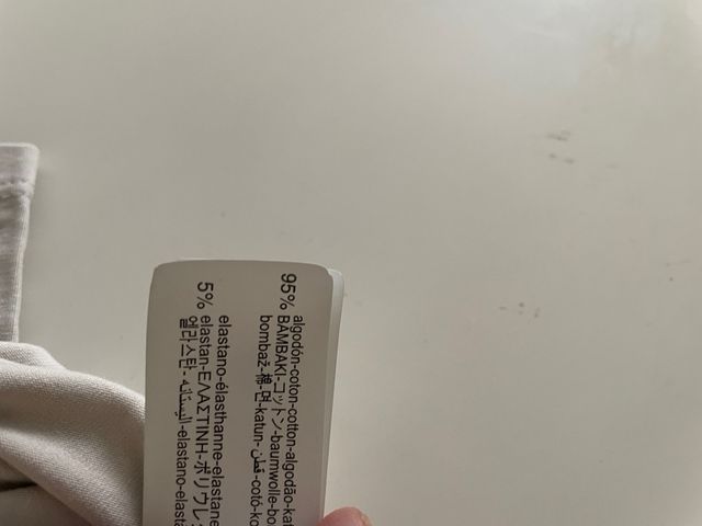 Camiseta básica algodón Zara talla M