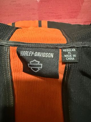 Chaqueta Softshell Harley-Davidson Negra Naranja