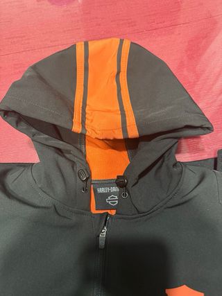 Chaqueta Softshell Harley-Davidson Negra Naranja