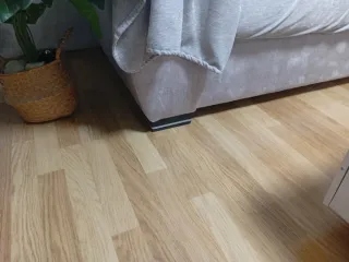 Sofá de tela anti manchas gris perla nuevo