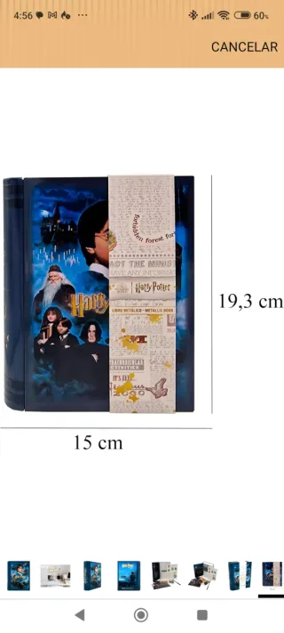 Caja Metálica Harry Potter y la Cámara Secreta