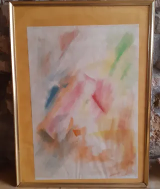 Cuadro Abstracto Multicolor Papel