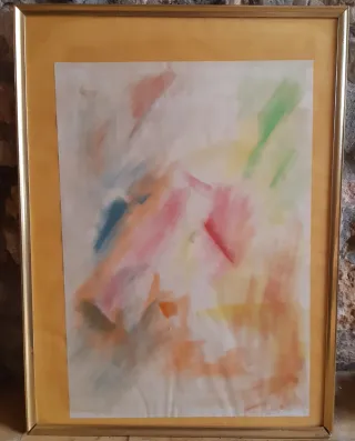 Cuadro Abstracto Multicolor Papel