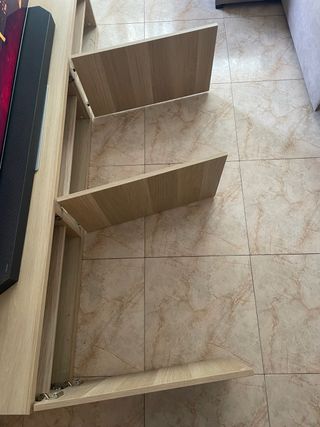 Mueble TV madera color beige/marrón