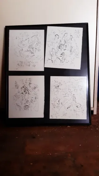 Colección 4 Cuadros Abstractos