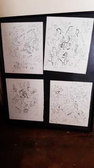 Colección 4 Cuadros Abstractos