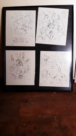 Colección 4 Cuadros Abstractos