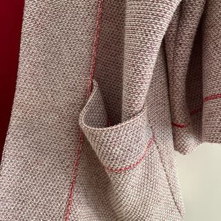 Bimba y Lola Cárdigan grueso Rojo y crudo