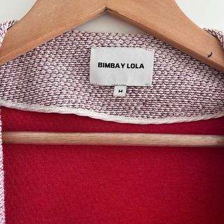 Bimba y Lola Cárdigan grueso Rojo y crudo