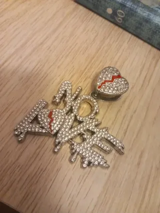 Colgante Corazón Roto NO LOVE