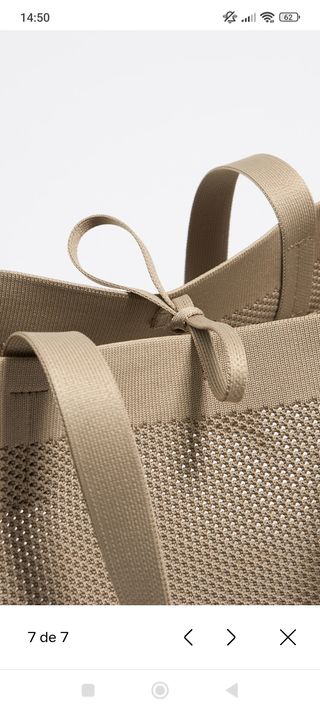 Bolso Bimba y Lola Beige Malla