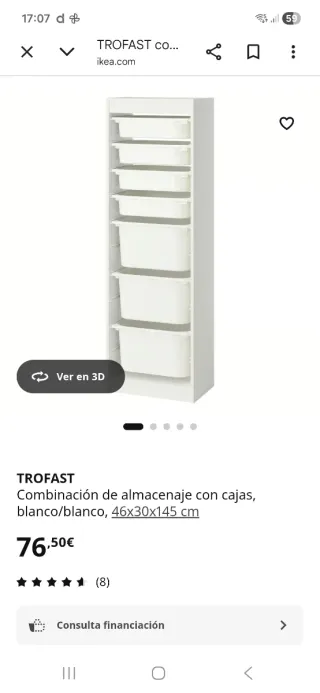 Estanteria ikea con Cajas