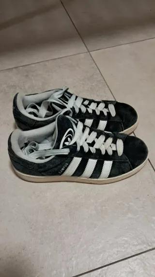 Adidas Campus Scarpe Uomo Nero Bianco