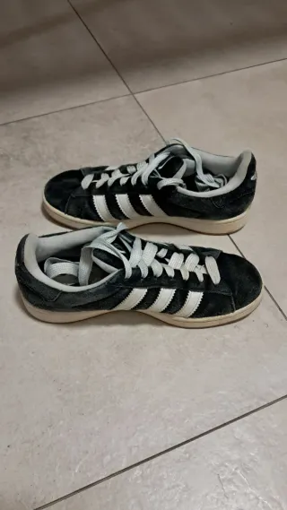 Adidas Campus Scarpe Uomo Nero Bianco