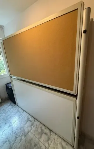 Litera metálica y de madera plegable