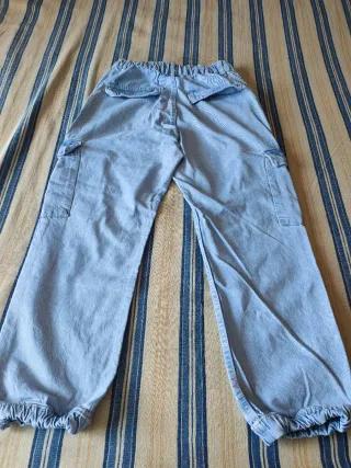 Pantalones vaqueros cargo azules