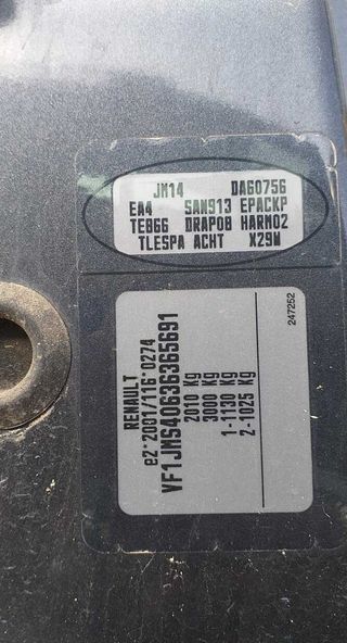 Centralita renault 335527 8200601334 grand 1.9 dci