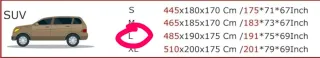 Funda Coche SUV hasta 4.85m