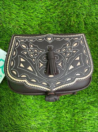 Bolso riñonera flamenco marrón