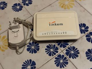 Modem Linkem beige con alimentatore