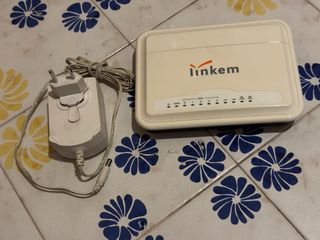 Modem Linkem beige con alimentatore